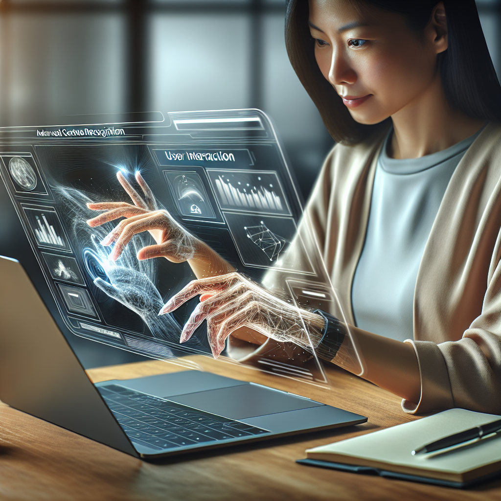 How do laptops with advanced gesture recognition enhance user interaction?