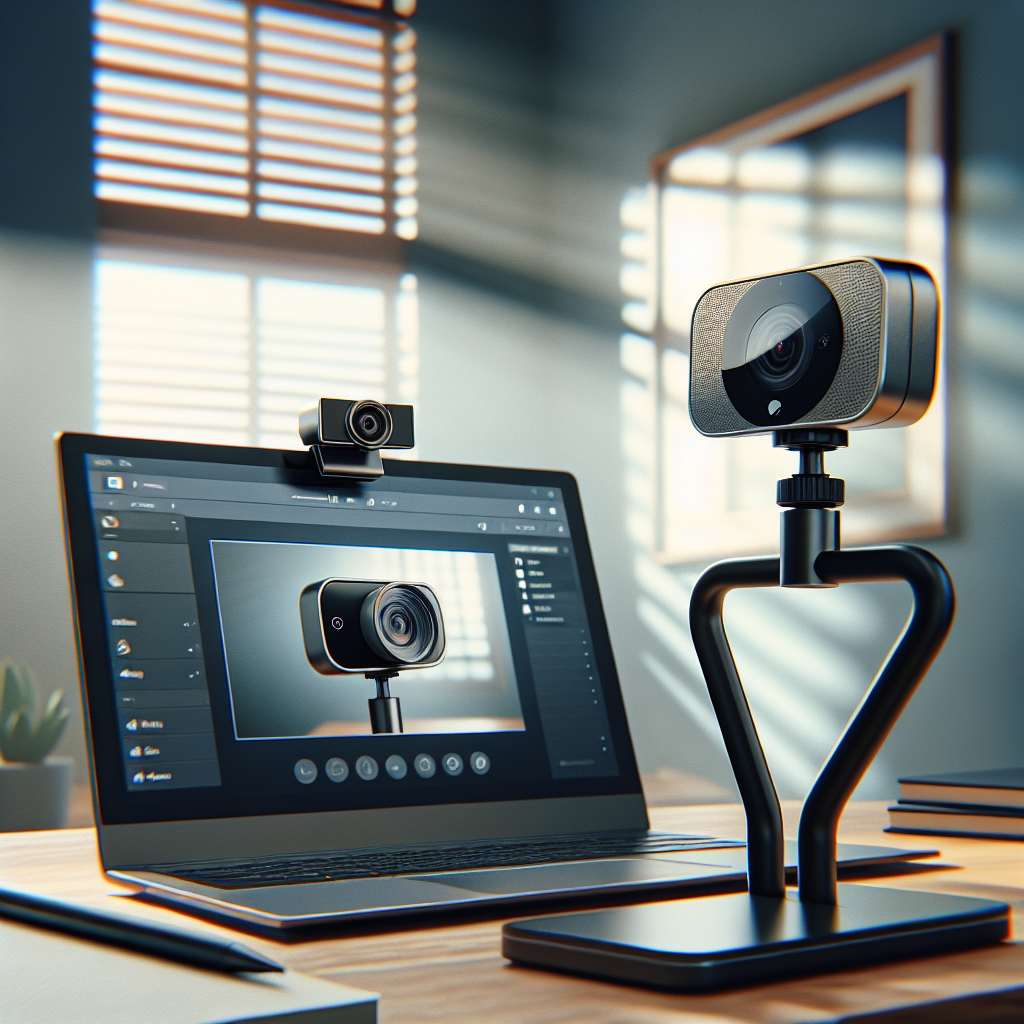 What are the benefits of using an external webcam over a built-in one?