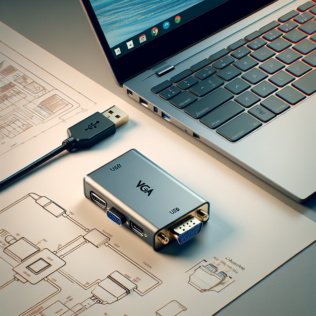 Can I connect a USB to VGA adapter to my Chromebook?