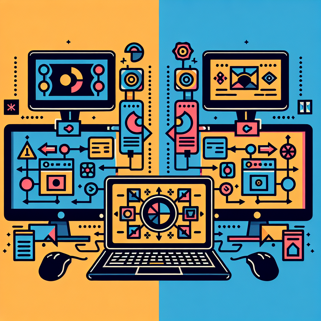 "Infographic comparing mirroring and extending displays, illustrating key differences in screen configurations and usage scenarios."