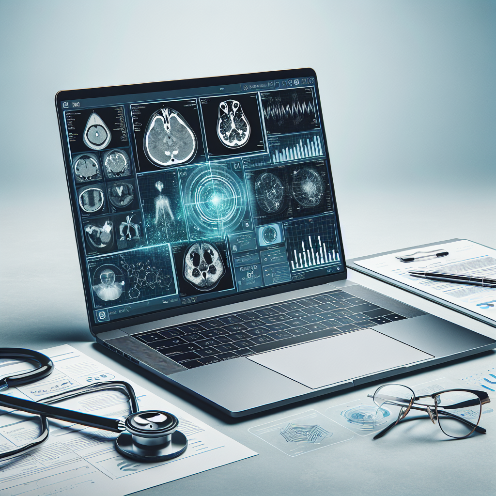 What makes a laptop suitable for medical imaging and analysis?